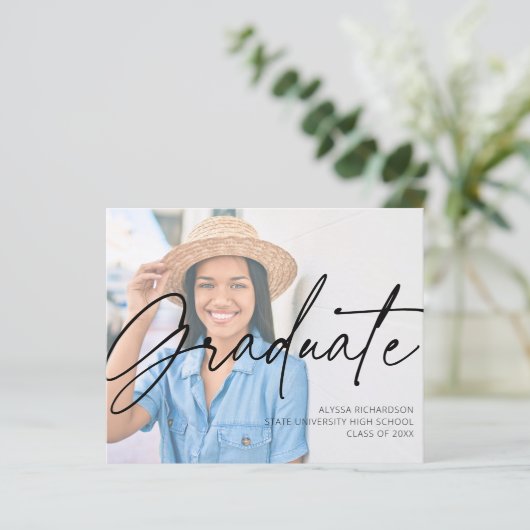 Budget Chic Script H Fotogradatie Partij roze (Staand voorkant)