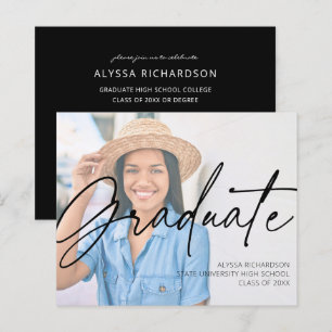 Budget Chic Script H Fotogradatie Party zwart