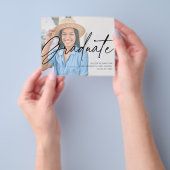 Budget Chic Script H Fotogradatie Party zwart Flyer (Hand)