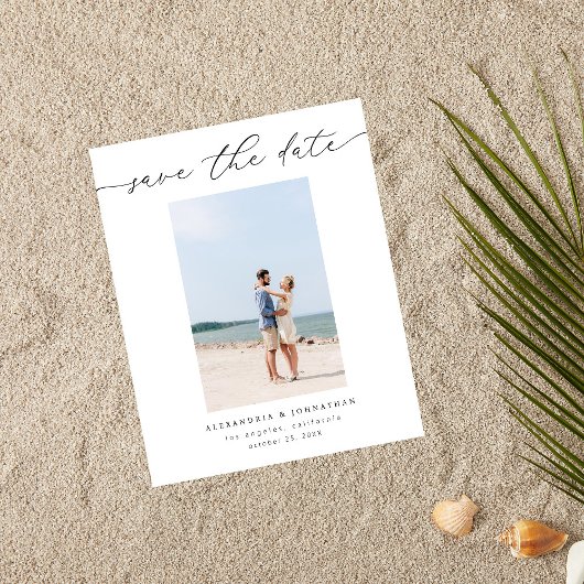 Budget Chic Stijlvolle Mod Foto Opslaan van de Dat Flyer