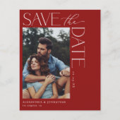 Budget Chic Stijlvolle Mod Foto Save the Date 2 Ro (Voorkant)