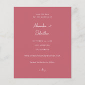 Budget Chic Stijlvolle Mod Foto Save the Date 2 Ro (Achterkant)