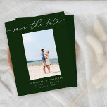 Budget Chic Stijlvolle Mod Foto Save the Date 3 GR<br><div class="desc">** SATIJNPAPIER IS DUN PAPIER. UPGRADE HET PAPIER NAAR EEN DIKKER PAPIER. HEEFT EEN OPTIE VOOR ENVELOPPEN. *** Bespaar geld op uitnodigingen met deze kleinere uitnodiging die een optie heeft voor enveloppen. Maak je gasten klaar voor de geweldige bruiloft met je chique stijlvolle Mod Photo Save the Date Invitations. Wil...</div>