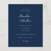 Budget Chic Stijlvolle Mod Foto Save the Date 3 Na (Achterkant)