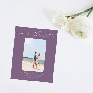Budget Chic Stijlvolle Mod Foto Save the Date 3 Pu Flyer