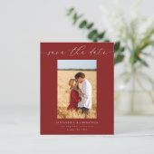 Budget Chic Stijlvolle Mod Foto Save the Date 3 Ro (Staand voorkant)