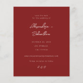 Budget Chic Stijlvolle Mod Foto Save the Date 3 Ro (Achterkant)