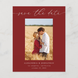 Budget Chic Stijlvolle Mod Foto Save the Date 3 Ro