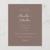 Budget Chic Stijlvolle Mod Foto Save the Date 3 Ta (Achterkant)
