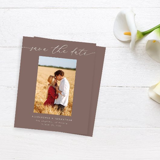 Budget Chic Stijlvolle Mod Foto Save the Date 3 Ta