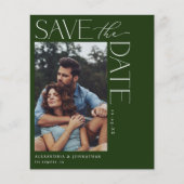 Budget Chic Stijlvolle Mod Photo Save the Date 2 D (Voorkant)