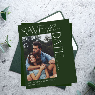 Budget Chic Stijlvolle Mod Photo Save the Date 2 D