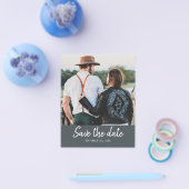 Budget Chic Uitnodiging Save the Date Foto Flyer (Enkel)