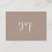 Budget Chic Wedding RSVP QR-codebehuizing Informatiekaartje (Voorkant)