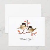 Budget Chickadees Bird All Occasion Dankuwel (Voorkant / Achterkant)