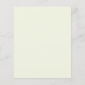 Budget Chique Eucalyptus Green Bruiloft uitnodigin (Achterkant)