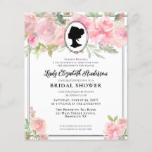 Budget chique roze bloemen Regency Era Vrijgezelle