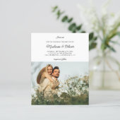 BUDGET Chique rustiek Script 2 Foto QR Code Bruilo (Staand voorkant)