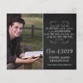 Budget Christelijk Bijbel Verse Afstuderen Foto (Voorkant)