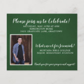 Budget Christelijk Verse Green Afstuderen Foto (Achterkant)