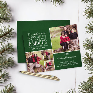 Budget Christelijke kerstcollage Luke 2 Foto