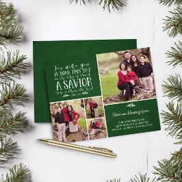 Budget Christelijke kerstcollage Luke 2 Foto