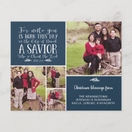 Budget Christelijke kerstcollage Luke 2 Foto