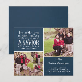 Budget Christelijke kerstcollage Luke 2 Foto