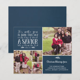 Budget Christelijke kerstcollage Luke 2 Foto