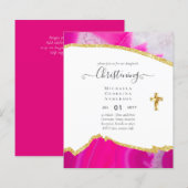 BUDGET CHRISTENING Invite Baptism Bautizo Bautismo (Voorkant / Achterkant)