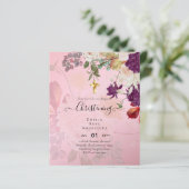 BUDGET CHRISTENING Invite Baptism Bautizo Bautismo (Staand voorkant)