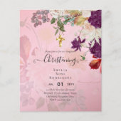 BUDGET CHRISTENING Invite Baptism Bautizo Bautismo (Voorkant)