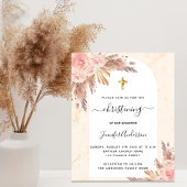 Budget Christening pampas roos blush marmer
