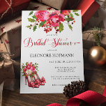 Budget Christmas Heels Bruids Douche Uitnodiging<br><div class="desc">Budget Christmas Red High Heels Bruids Douche Uitnodiging is gemaakt door szdesign. Ontwerpstructuur is gebaseerd op geweldige hoge hakschoen in de linkerbenedenhoek met schattig felrood winterboeket. Luxe en elegant. Dit soort uitnodigingen hebben een speciale betaalbare prijs en de afmetingen zijn 4, 5' x 5, 6' ( de envelop is beschikbaar)....</div>