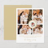 Budget Christmas Poinsettias Bouquet 4 Photos (Voorkant / Achterkant)