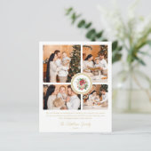 Budget Christmas Poinsettias Bouquet 4 Photos (Staand voorkant)