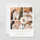 Budget Christmas Poinsettias Bouquet 4 Photos (Voorkant)