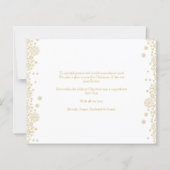 Budget Christmas Snowflakes Fancy Minimalist Photo (Achterkant)