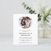 BUDGET Cirkel Foto QR Code Weddenschap (Staand voorkant)