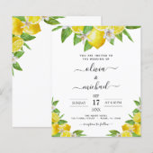 Budget Citroen Citroen Geel Huwelijksuitnodiging (Voorkant / Achterkant)