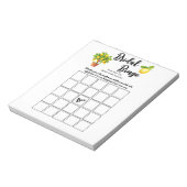 Budget citroen Citrus Vrijgezellenfeest Bingo Part Notitieblok (Linkerzijde)
