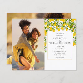 Budget Citroenen Bloeiende Groene Foto's Trouwfees