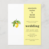 Budget Citrus Citrus Bruiloft Uitnodiging (Voorkant)