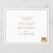 Budget Citrus Hygge Kerst Flat Vakantie Kaart (Achterkant)