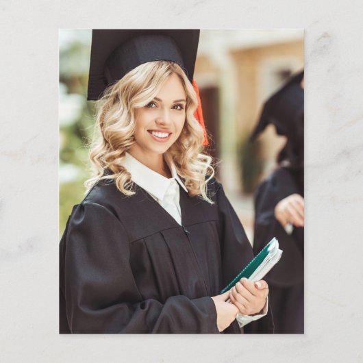 Budget Class of 2023 Photo Afstuderen Gold Black Flyer (Achterkant)