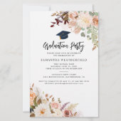 Budget Class of 2025 Floral Graduation Party Kaart (Voorkant)
