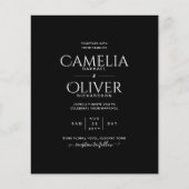 BUDGET Classic Black White MONOCHROME Weddenschap (Voorkant)