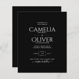 BUDGET Classic Black White MONOCHROME Weddenschap