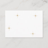 BUDGET Classic Celestial Gouden Sterren Bruiloft R Informatiekaartje (Achterkant)