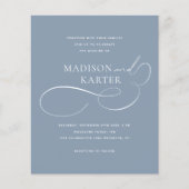 BUDGET Classic Dusty Blue Infinity en bruiloft (Voorkant)